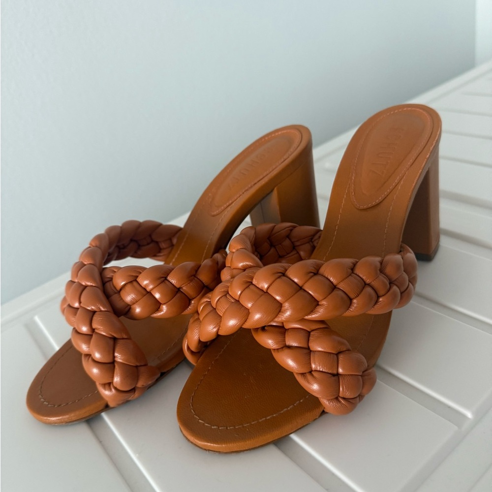 SCHUTZ Slip-on sandals - Size 37.5 - Orange